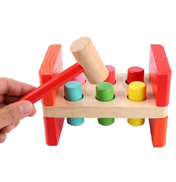 Wooden Hammer and Peg Toy