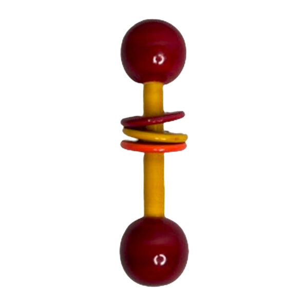 Wooden Dumbbell Rattle