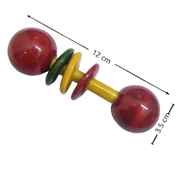 Wooden Dumbbell Rattle