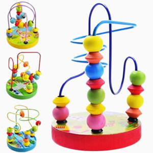 Wooden-Mini-Beads-Maze-Roller-Coaster-Puzzle