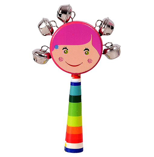 Face Bead Rattle Wooden Face Rattle Toy - Universal Wooden Toys