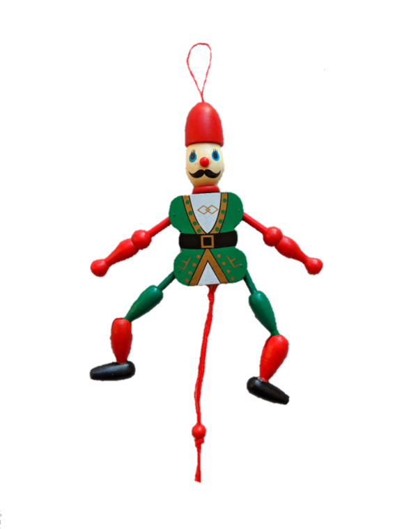 Wooden Joker Hanging Toy