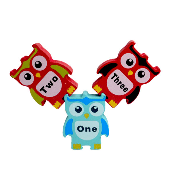 Wooden Owl Stacking Game - Image 5