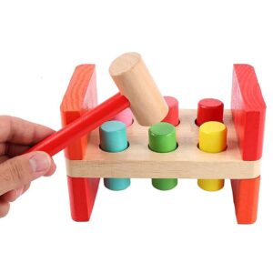 Wooden-Hammer-and-Peg-Game
