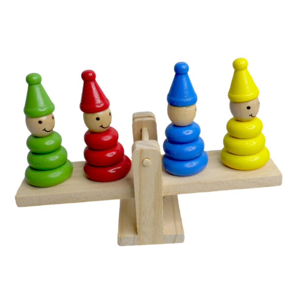 Wooden Clown Balance Game