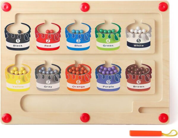 Magnetic Colour and Number Sorting Board