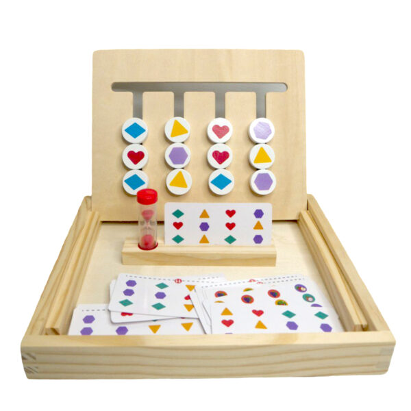 Wooden Four Colour Game