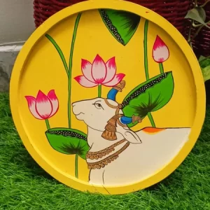 Cow Hand Painted Wall Plate