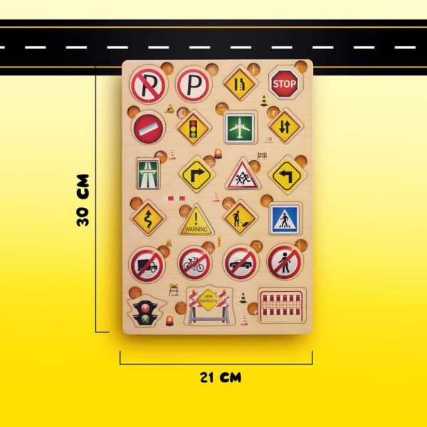 Wooden Traffic Signs Puzzles - Image 2