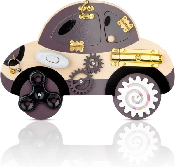 Wooden Car Busy Board - Image 3