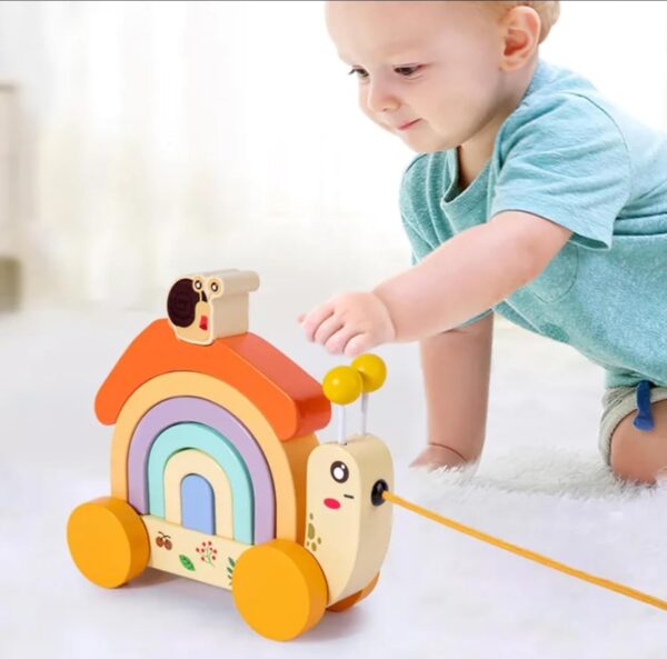 Wooden Snail Tractor - Image 2