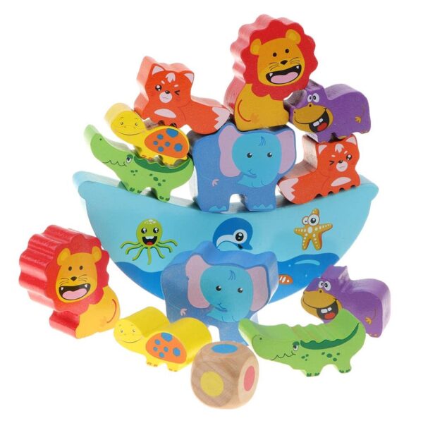Wooden Animal Stacking Blocks - Image 3