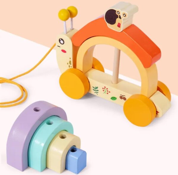 Wooden Snail Tractor - Image 4