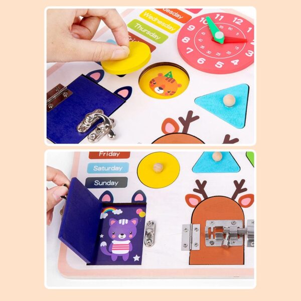 Wooden Sensory Activity Board - Image 4