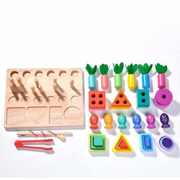 Wooden Sets Of Columns 4 In 1 - Image 4