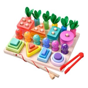 Wooden Sets Of Columns 4 In 1