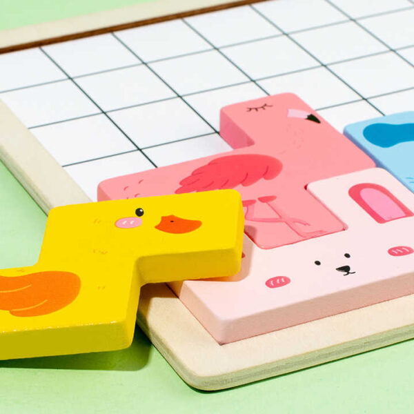 Wooden Animals Tangram Puzzle - Image 4