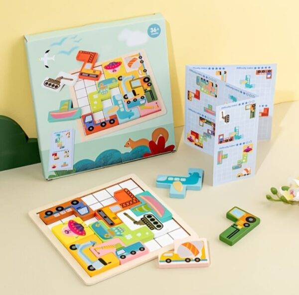Wooden Animals Tangram Puzzle - Image 2
