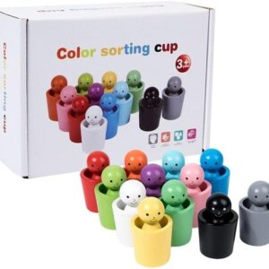 Wooden Color Sorting Cup