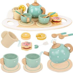 Wooden Afternoon Tea Set