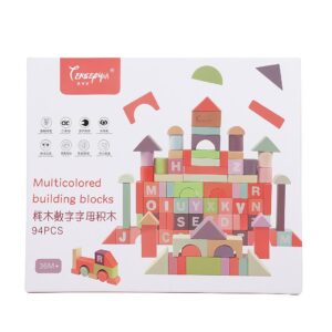 Wooden Multicolored Building Blocks