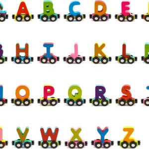 Wooden Magnetic Alphabet Train